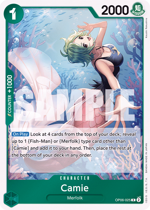Camie One Piece card (OP06-025, Wings of the Captain)