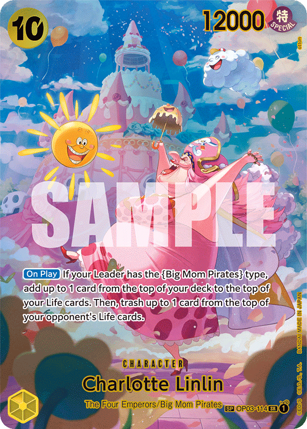 Charlotte Linlin (SP Card) One Piece card (OP03-114, Wings of the Captain)