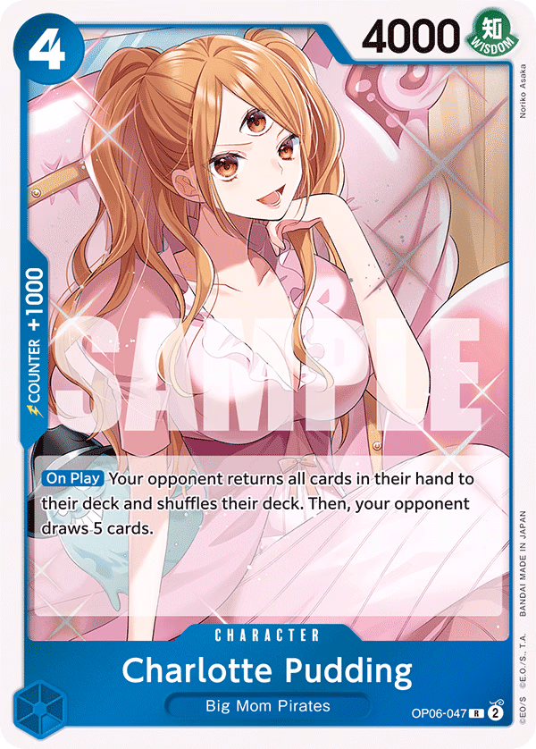Charlotte Pudding One Piece card (OP06-047, Wings of the Captain)