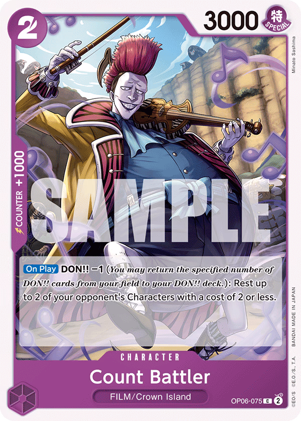 Count Battler One Piece card (OP06-075, Wings of the Captain)