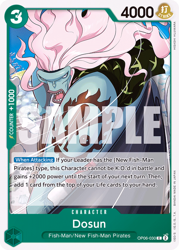 Dosun One Piece card (OP06-030, Wings of the Captain)