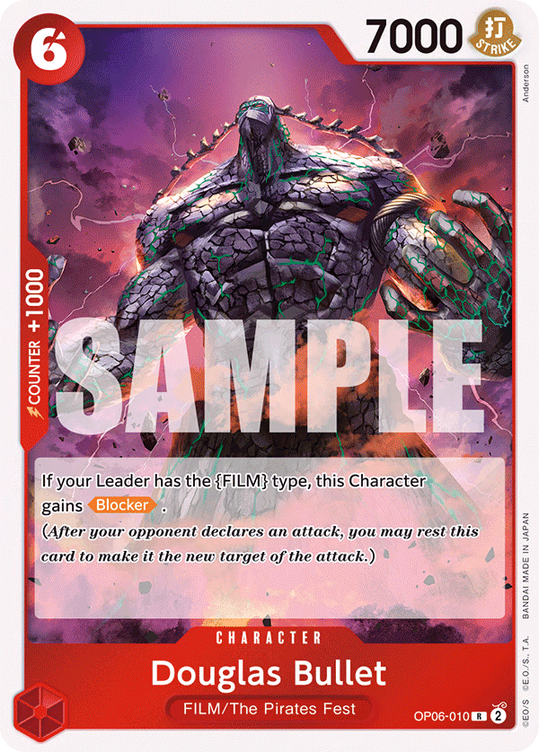 Douglas Bullet One Piece card (OP06-010, Wings of the Captain)