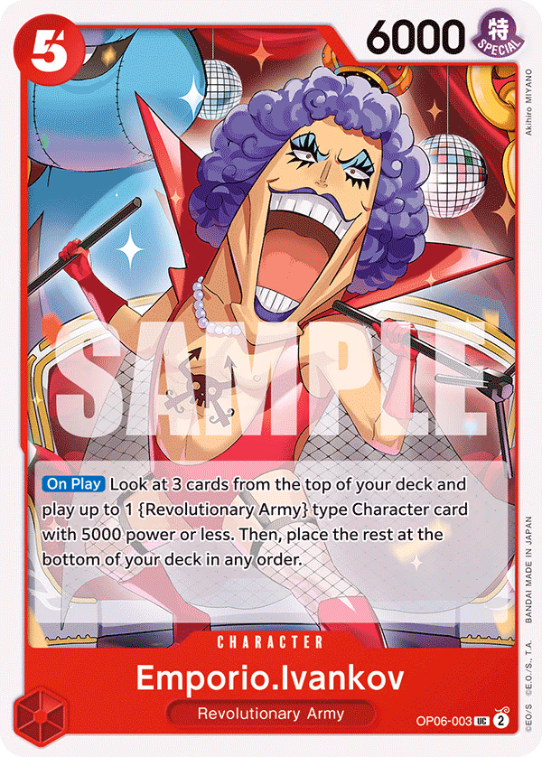 Emporio.Ivankov One Piece card (OP06-003, Wings of the Captain)