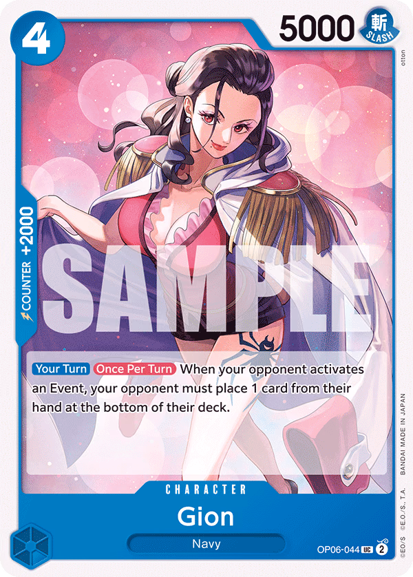 Gion One Piece card (OP06-044, Wings of the Captain)
