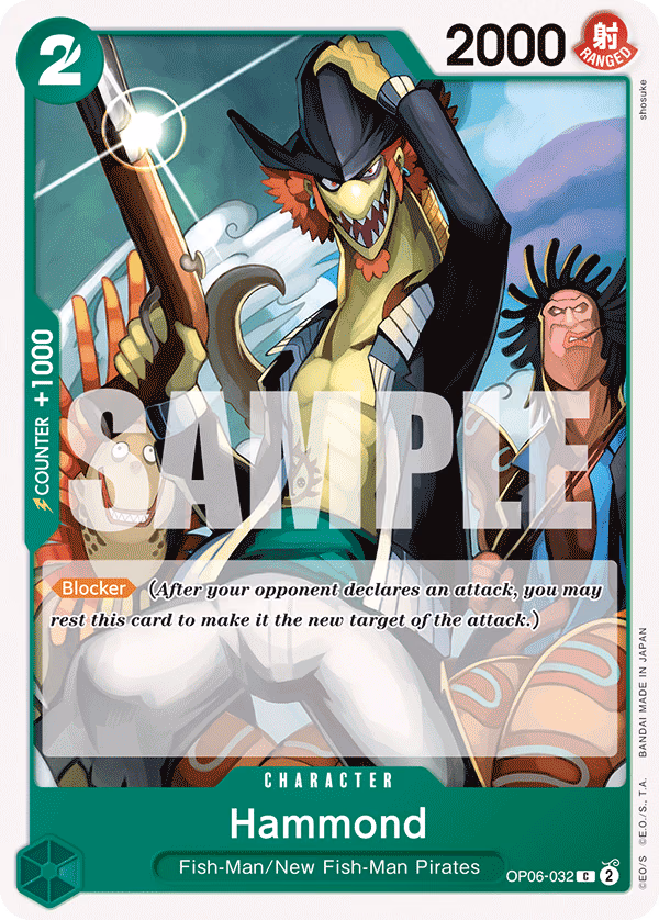 Hammond One Piece card (OP06-032, Wings of the Captain)