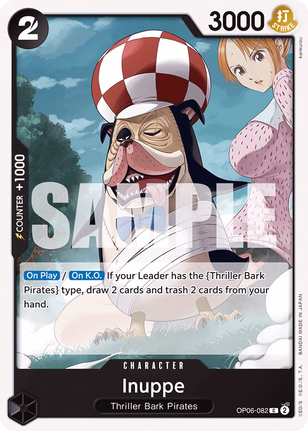 Inuppe One Piece card (OP06-082, Wings of the Captain)