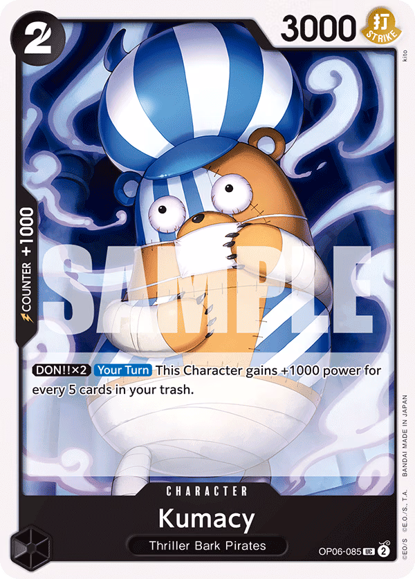 Kumacy One Piece card (OP06-085, Wings of the Captain)