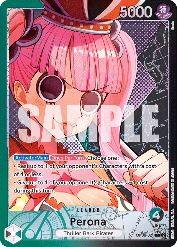 Perona (Alternate Art) One Piece card (OP06-021, Wings of the Captain)