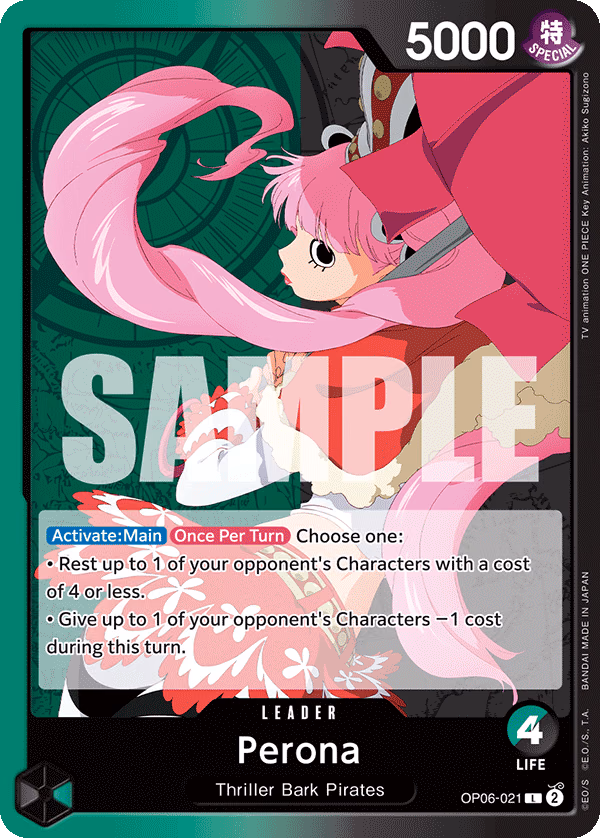 Perona One Piece card (OP06-021, Wings of the Captain)