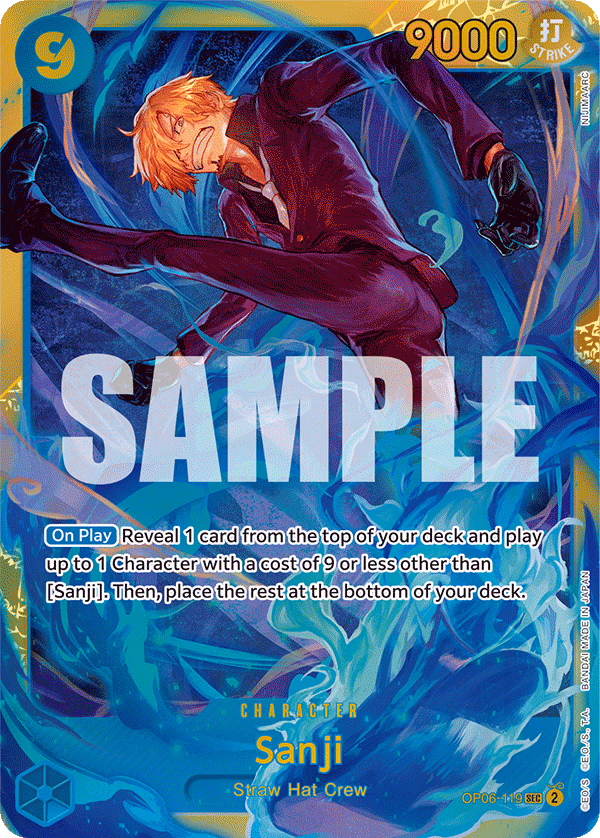 Sanji One Piece card (OP06-119, Wings of the Captain)