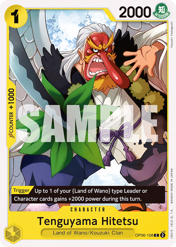 Tenguyama Hitetsu One Piece card (OP06-108, Wings of the Captain)