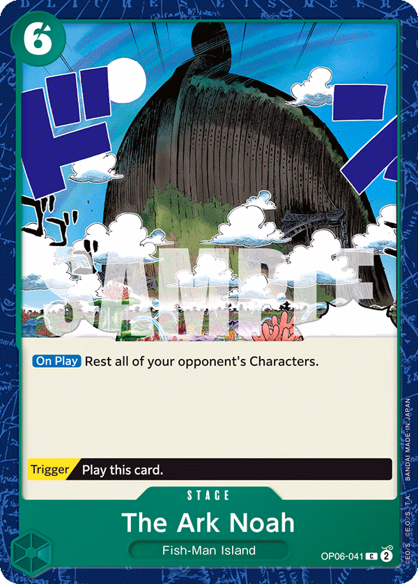 The Ark Noah One Piece card (OP06-041, Wings of the Captain)
