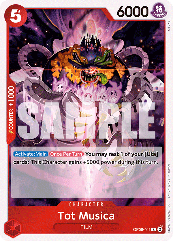 Tot Musica One Piece card (OP06-011, Wings of the Captain)