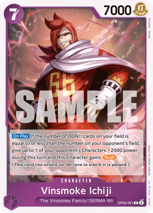 Vinsmoke Ichiji One Piece card (OP06-061, Wings of the Captain)