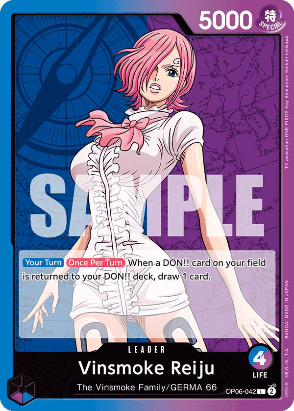 Vinsmoke Reiju One Piece card (OP06-042, Wings of the Captain)