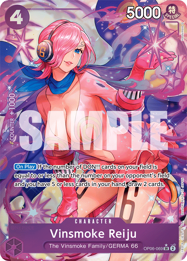 Vinsmoke Reiju (Alternate Art) One Piece card (OP06-069, Wings of the Captain)
