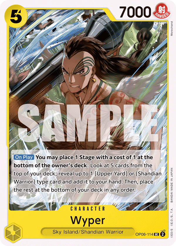 Wyper One Piece card (OP06-114, Wings of the Captain)
