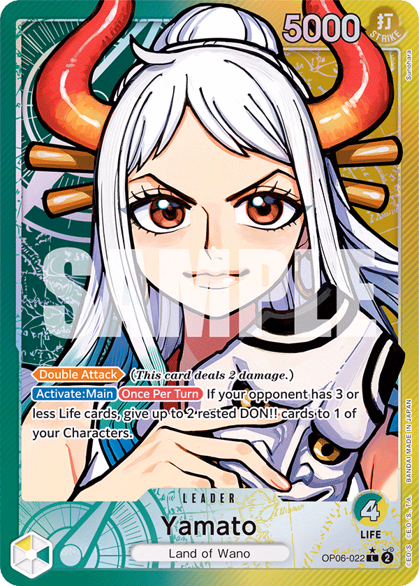 Yamato (Alternate Art) One Piece card (OP06-022, Wings of the Captain)