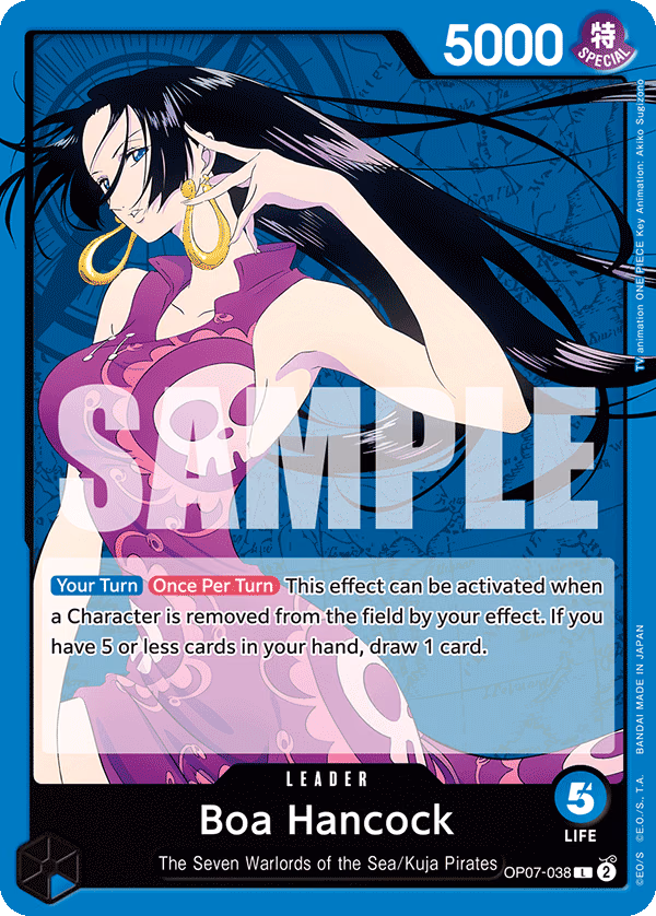 Boa Hancock One Piece card (OP07-038, 500 Years in the Future)