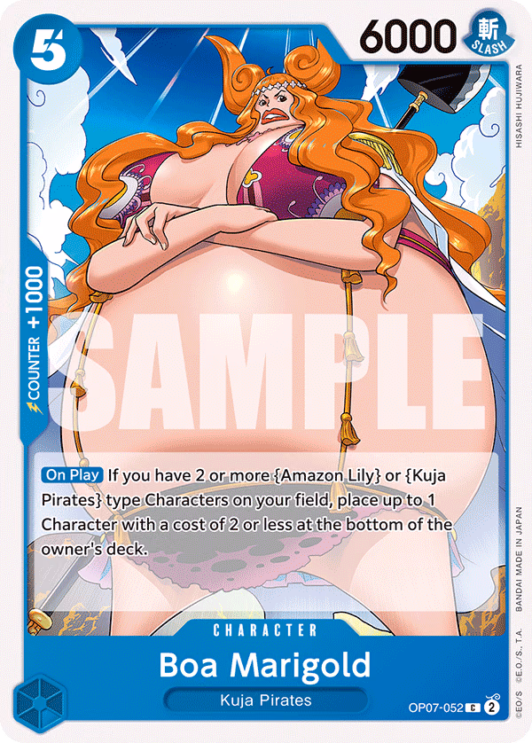 Boa Marigold One Piece card (OP07-052, 500 Years in the Future)