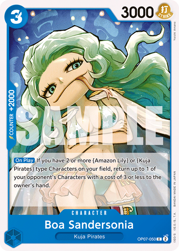 Boa Sandersonia One Piece card (OP07-050, 500 Years in the Future)