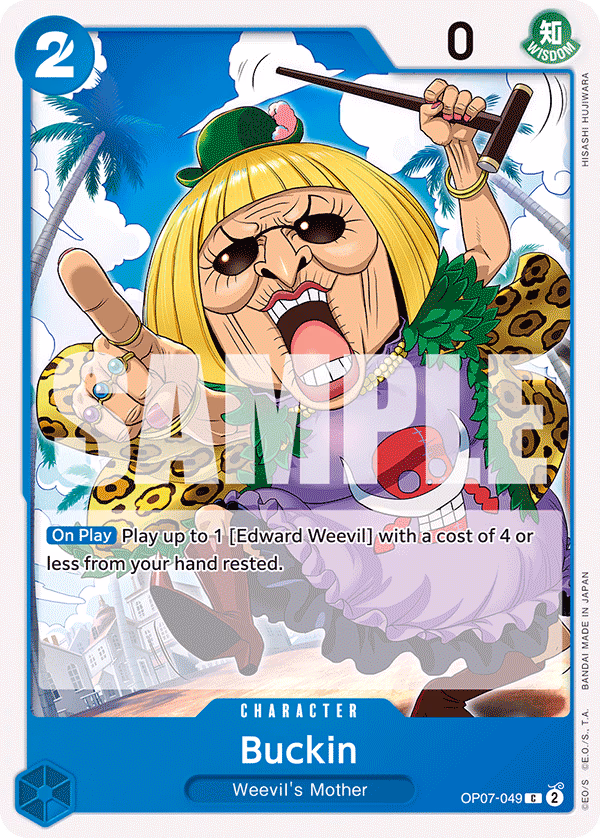 Buckin One Piece card (OP07-049, 500 Years in the Future)
