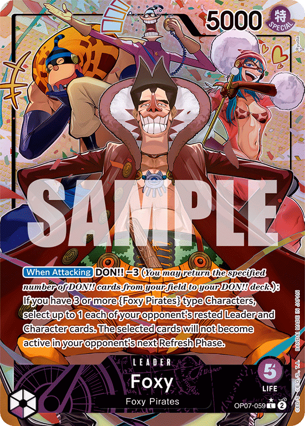 Foxy (Parallel) One Piece card (OP07-059, 500 Years in the Future)