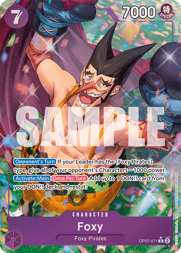 Foxy (Parallel) One Piece card (OP07-071, 500 Years in the Future)