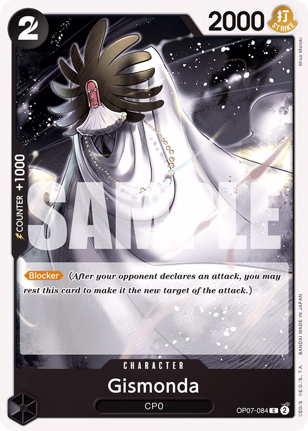 Gismonda One Piece card (OP07-084, 500 Years in the Future)