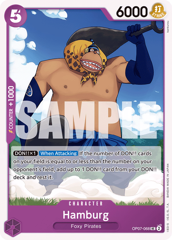 Hamburg One Piece card (OP07-068, 500 Years in the Future)
