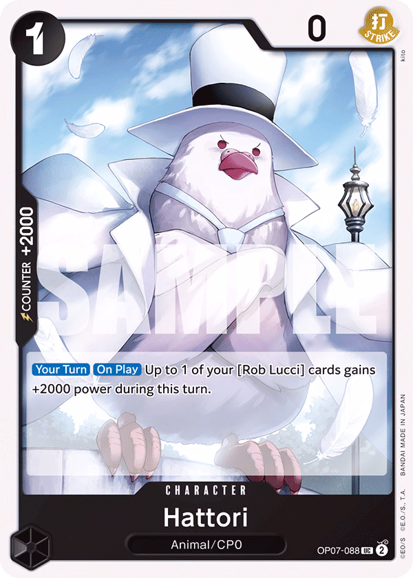 Hattori One Piece card (OP07-088, 500 Years in the Future)