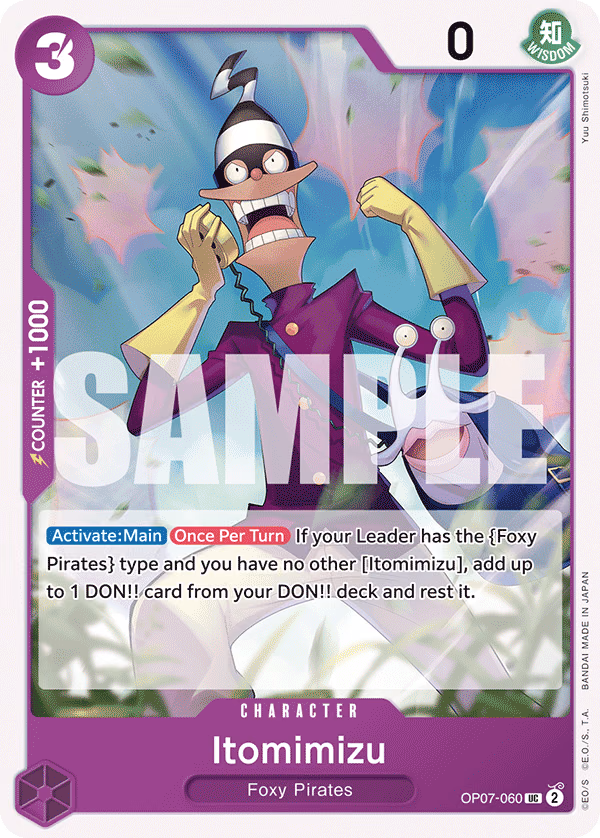 Itomimizu One Piece card (OP07-060, 500 Years in the Future)