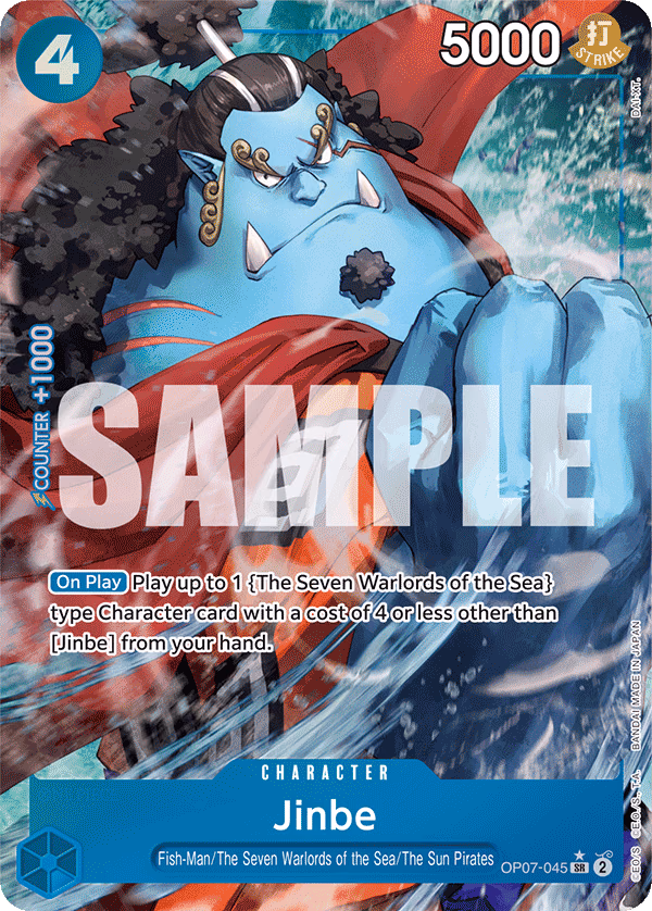 Jinbe (Parallel) One Piece card (OP07-045, 500 Years in the Future)