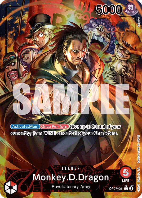 Monkey.D.Dragon (Parallel) One Piece card (OP07-001, 500 Years in the Future)