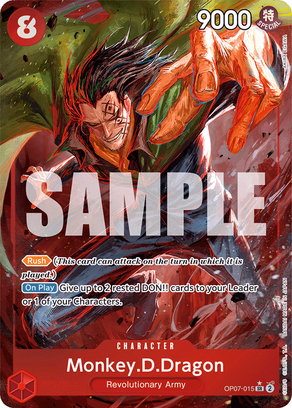 Monkey.D.Dragon (Parallel) One Piece card (OP07-015, 500 Years in the Future)