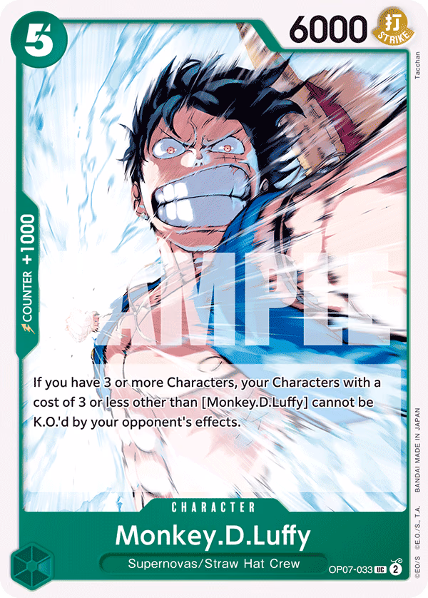Monkey.D.Luffy One Piece card (OP07-033, 500 Years in the Future)