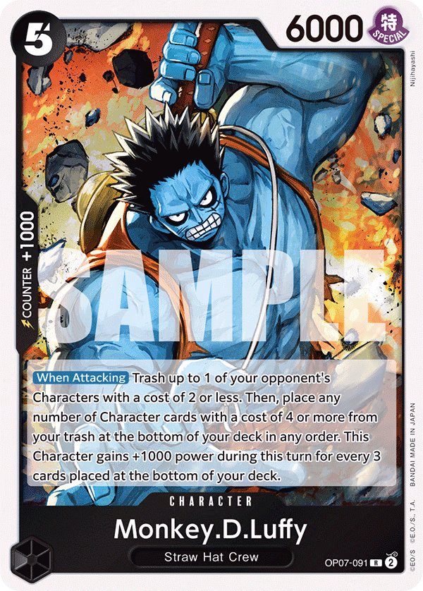 Monkey.D.Luffy One Piece card (OP07-091, 500 Years in the Future)