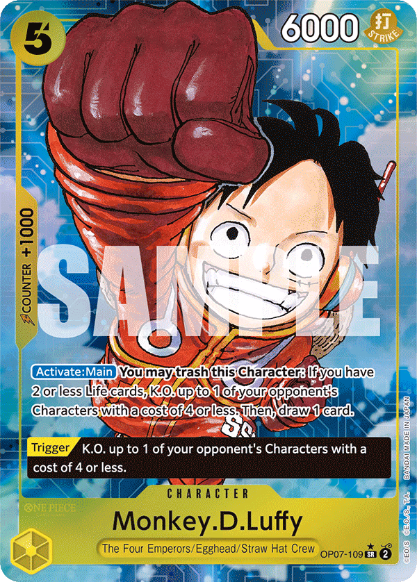 Monkey.D.Luffy (Parallel) One Piece card (OP07-109, 500 Years in the Future)