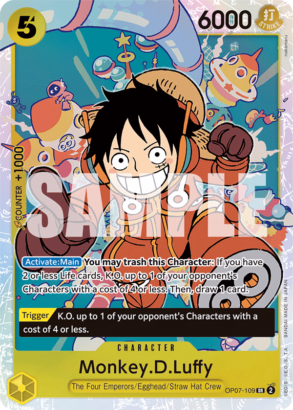 Monkey.D.Luffy One Piece card (OP07-109, 500 Years in the Future)