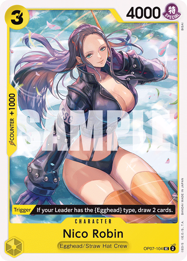 Nico Robin One Piece card (OP07-104, 500 Years in the Future)