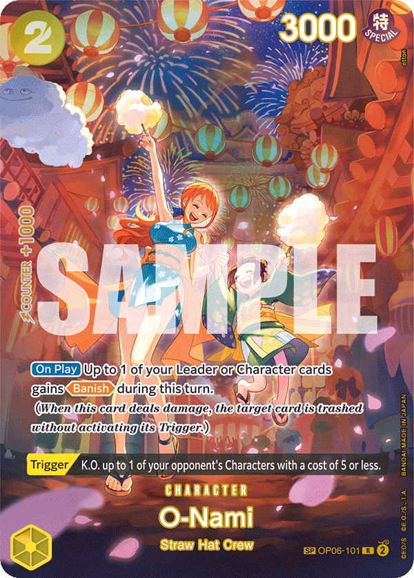 O-Nami (SP Card) One Piece card (OP06-101, 500 Years in the Future)