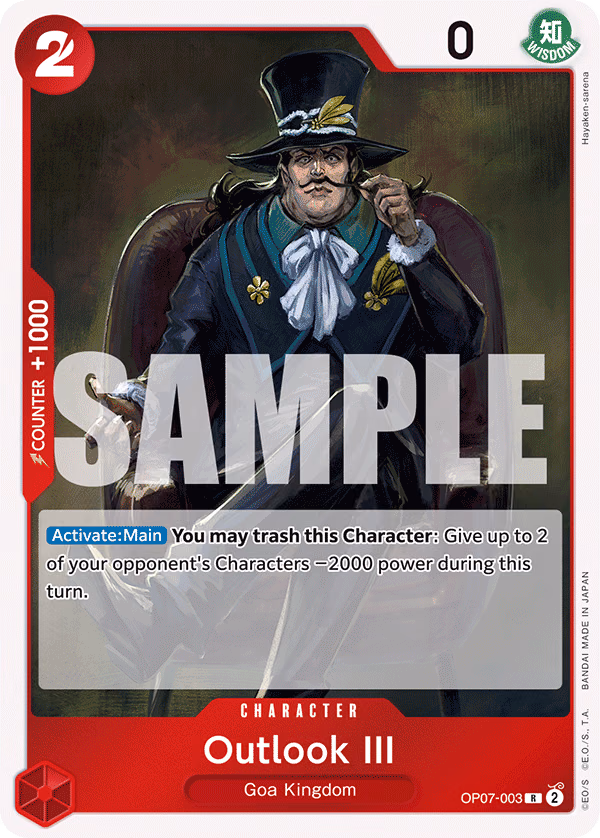 Outlook III One Piece card (OP07-003, 500 Years in the Future)