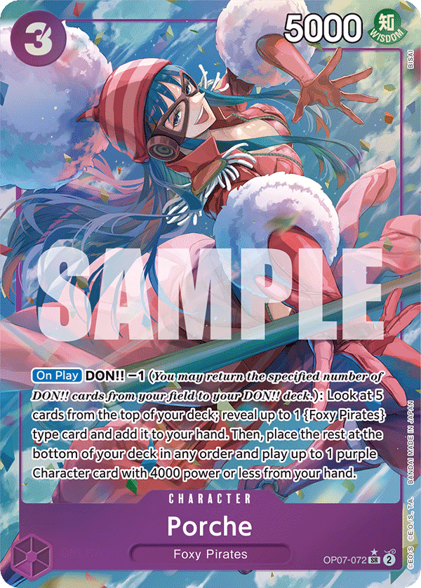 Porche (Parallel) One Piece card (OP07-072, 500 Years in the Future)