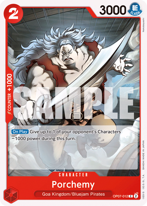 Porchemy One Piece card (OP07-012, 500 Years in the Future)