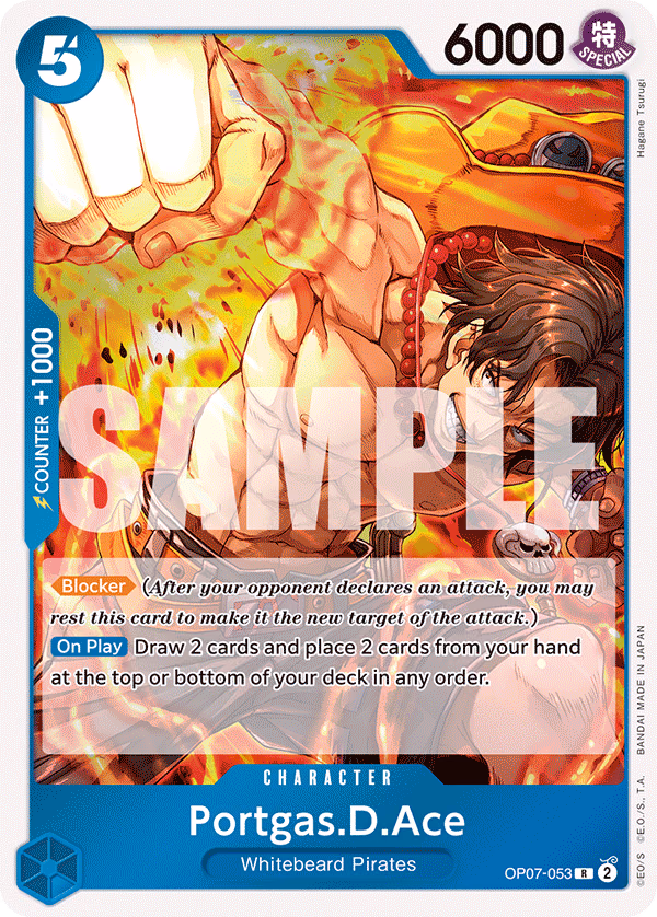 Portgas.D.Ace One Piece card (OP07-053, 500 Years in the Future)