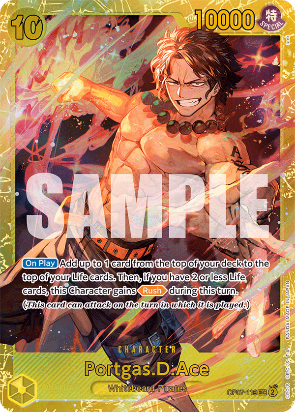 Portgas.D.Ace One Piece card (OP07-119, 500 Years in the Future)