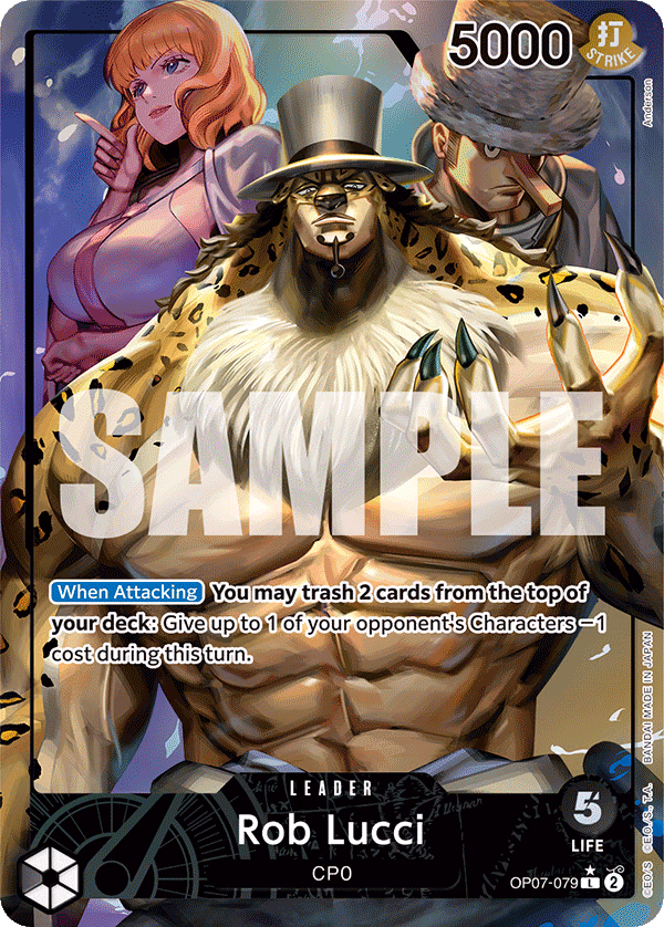 Rob Lucci (Parallel) One Piece card (OP07-079, 500 Years in the Future)