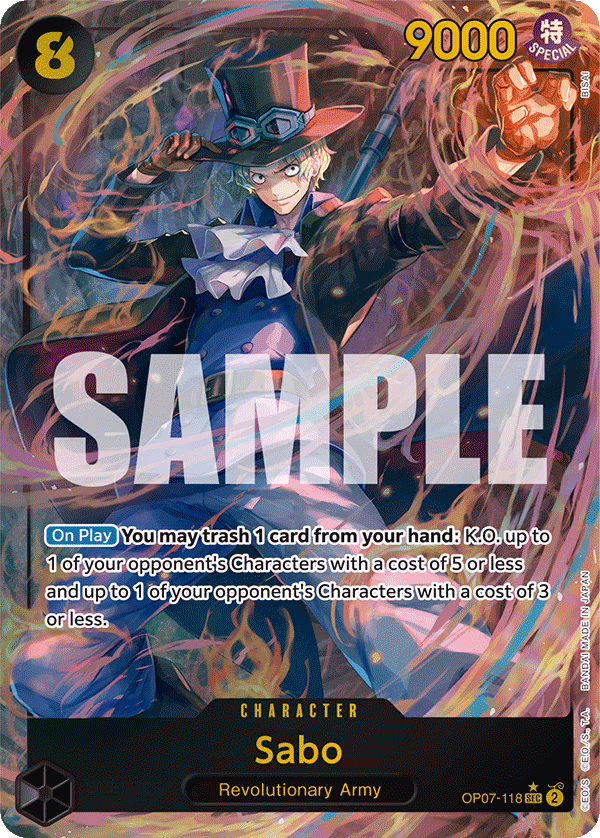 Sabo (Parallel) One Piece card (OP07-118, 500 Years in the Future)