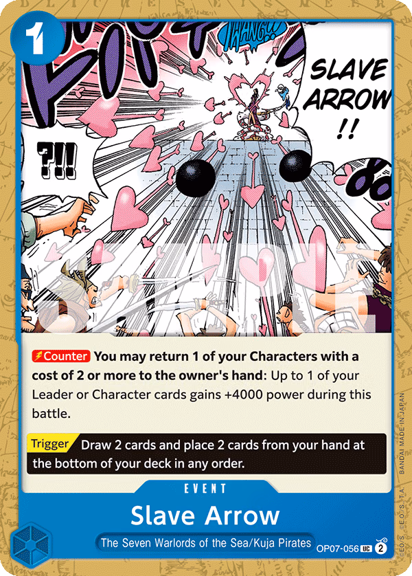 Slave Arrow One Piece card (OP07-056, 500 Years in the Future)