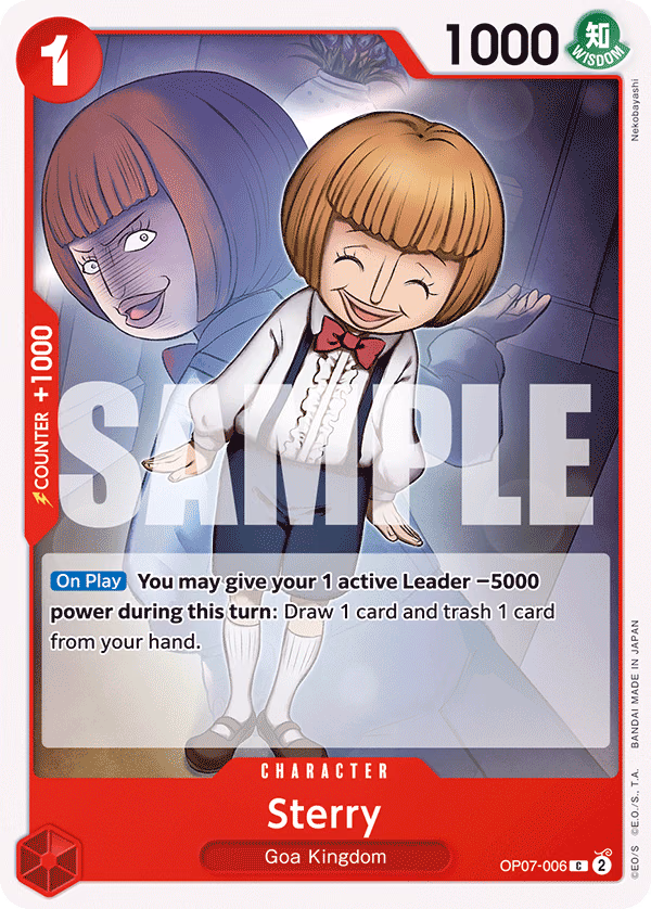 Sterry One Piece card (OP07-006, 500 Years in the Future)